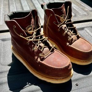 Irish Setter Mens Brown Work Boots Size 11 W-Worn Twice.